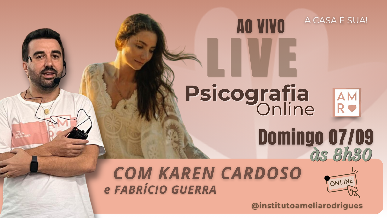 Domingo, 07/09 – PSICOGRAFIA ONLINE AO VIVO